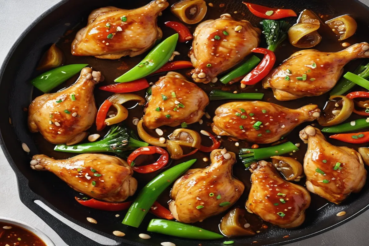 When to add garlic when cooking chicken in a skillet